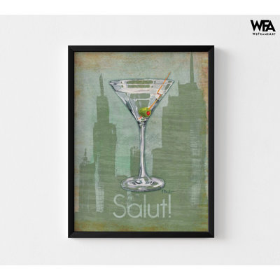 Big City Cocktail Hour III by Paul Brent, Framed Martini Print, Bar Wall Art, Paul Brent Art, Martini Poster Print, Framed Wall Art