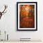 Autumn Forest Pathway In Abstract - Single Picture Frame Painting-55456918-55456922