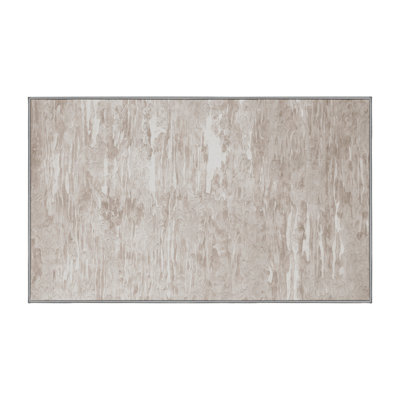 Tapis gris soyeux et moelleux