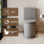Toilette allongée une pièce à double chasse 1,1 / 1,6 GPF, hauteur confortable, conception économiseur d'eau, CARTE 1000 g-112665670