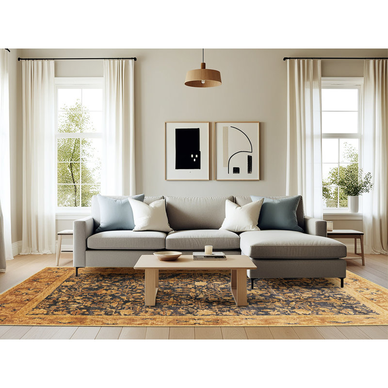 Epsilon Oriental Indoor Rug, Rectangle 6' x 9'