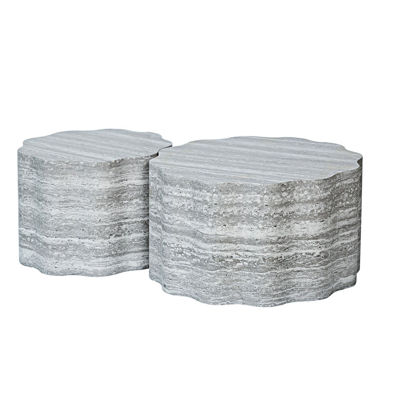 Ensemble de 2 tables basses rondes