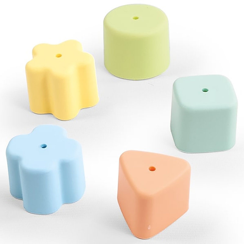 Dolu: Shape Sorter - Happy House - 9 pièces Sort & Play, ensemble de clés de portes verrouillables, 5 formes et découpes assorties, couleurs pastel douces, tout-petits et enfants de 12 mois et plus