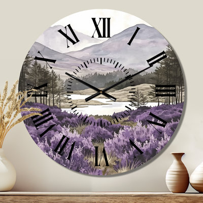 Horloge murale Highlands of Heather and Mist