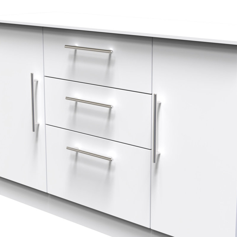 Beyhan 128cm Sideboard, White