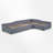 Upholstered L-Shape Double Twin Platform Beds With Trundle-114566692