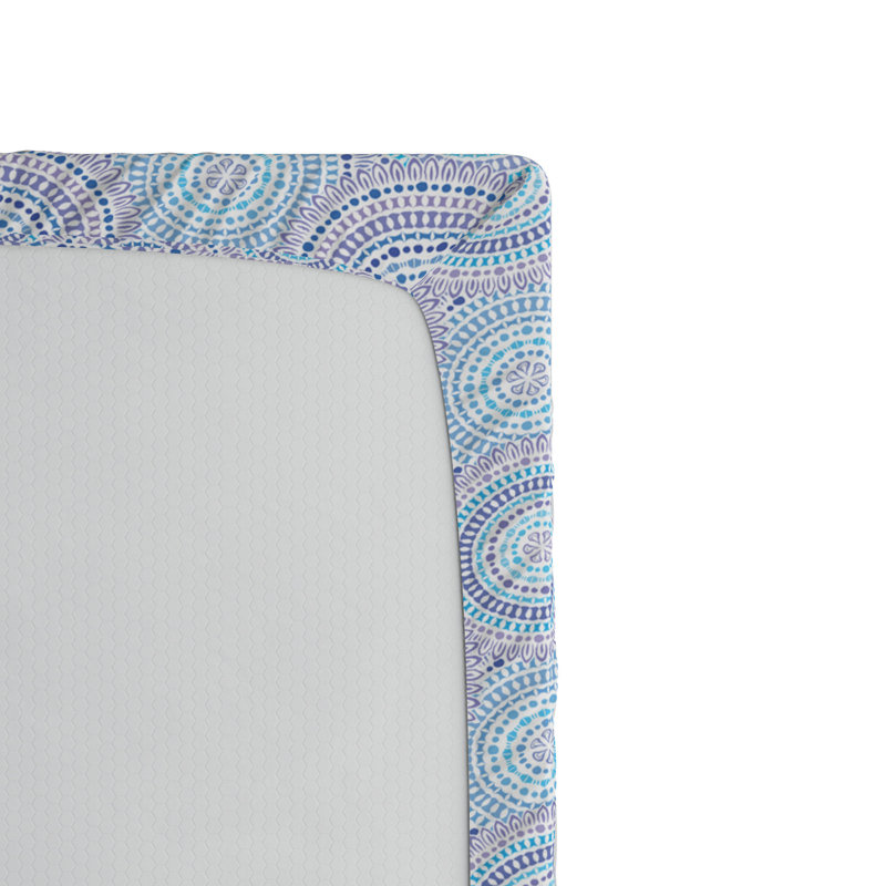 Microfiber Geometric Fitted Sheet, Twin XL Fitted Sheet