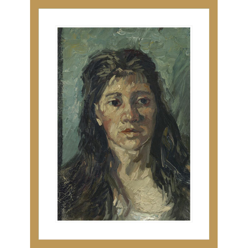 Head of a Prostitute by Vincent van Gogh -Framed Giclee Print, 29.5" H x 22.32" W