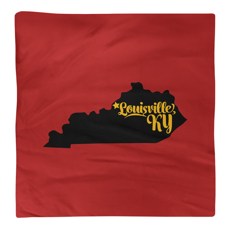 Polyester, Cotton Cities & Maps Square Napkin, 10" W x 10" D, Polyester