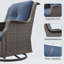 Chaise de patio pivotante avec coussins Nawatha-1391925781