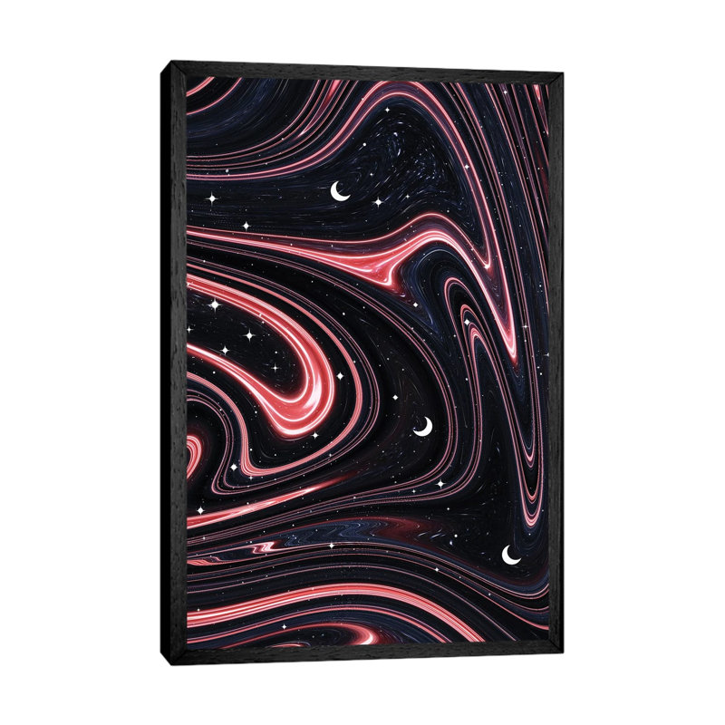 Marbled Space by Emanuela Carratoni - Gallery-Wrapped Canvas Giclée on Canvas, 66.04 cm H x 45.72 cm W, Black Framed