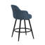 Tabouret de comptoir pivotant Kepler 26"H rembourré avec pieds en métal, design capitonné (ensemble de 3)-366180662-366180663