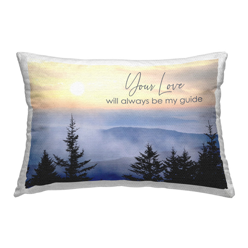 Coussin décoratif imprimé "Love Will Be My Guide" par Lori Deiter