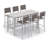 Travira Powder Coated Aluminum Outdoor 32'' Bar Stool-1613001304