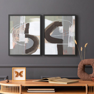 «Arching Neutrals III», reproduction encadrée de qualité supérieure - prête à être accrochée - aucun clou requis - aucun clou requis