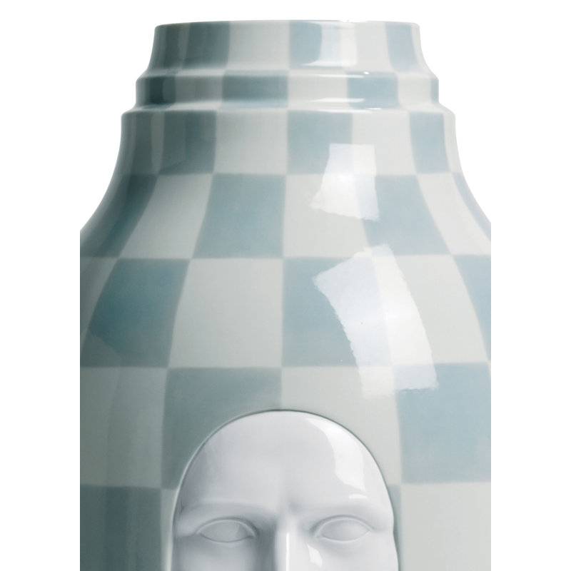 The Fantasy Blue/Gray 20.47" Porcelain Table Vase