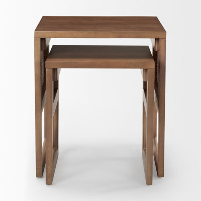 Cinna Solid Wood Nesting End Table