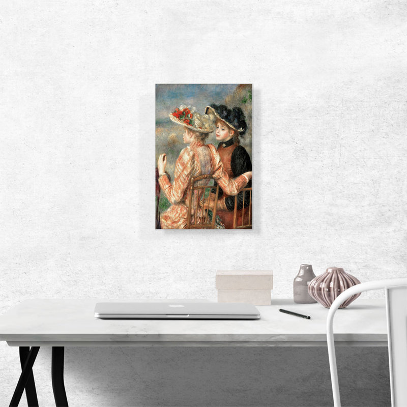Deux filles par Pierre-Auguste Renoir, reproduction d'art sur toile tendue, H 18 po x l 12 po x 1,5 po