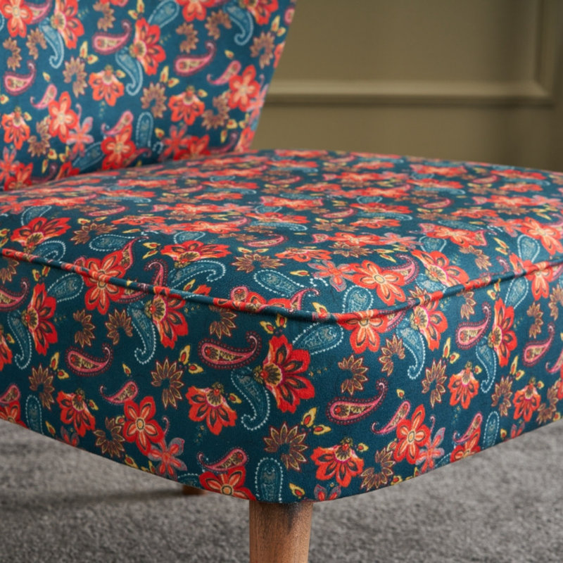 Chaise d'appoint en polyester Lawnton l 27,56 cm