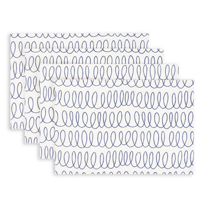 Loop And Dot 100% Cotton Rectangle