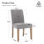 Chaise d'appoint rembourrée en tissu avec pieds en bois massif-137099933