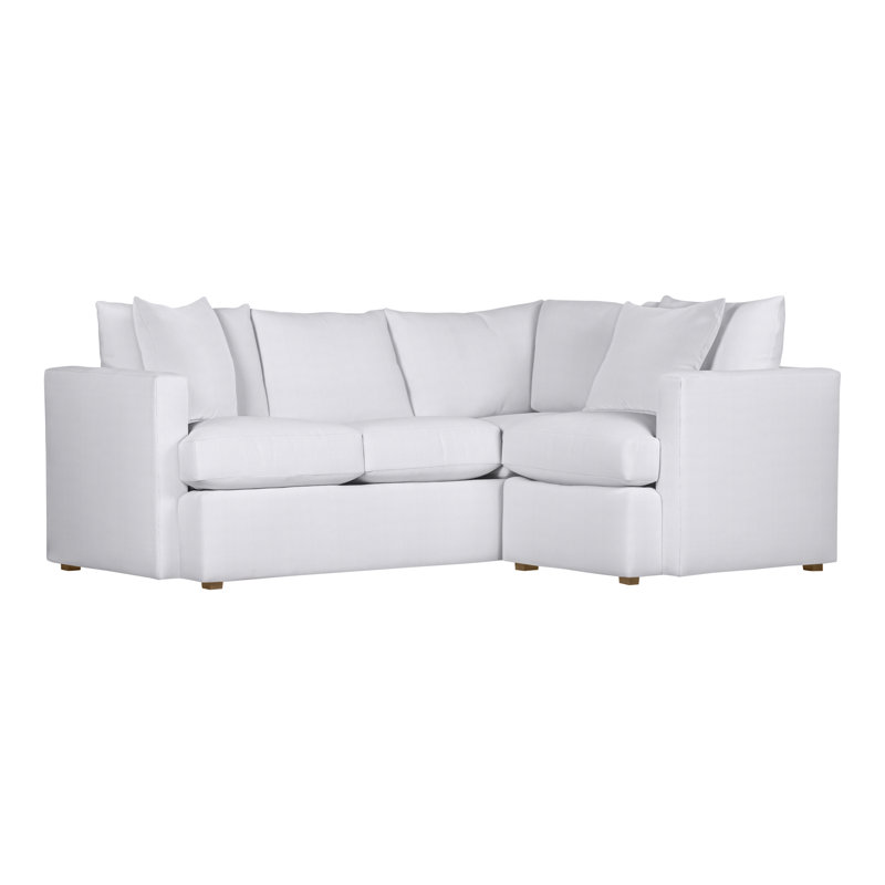 American Bungalow 2-Piece Sectional, Navada Snow, Hampton
