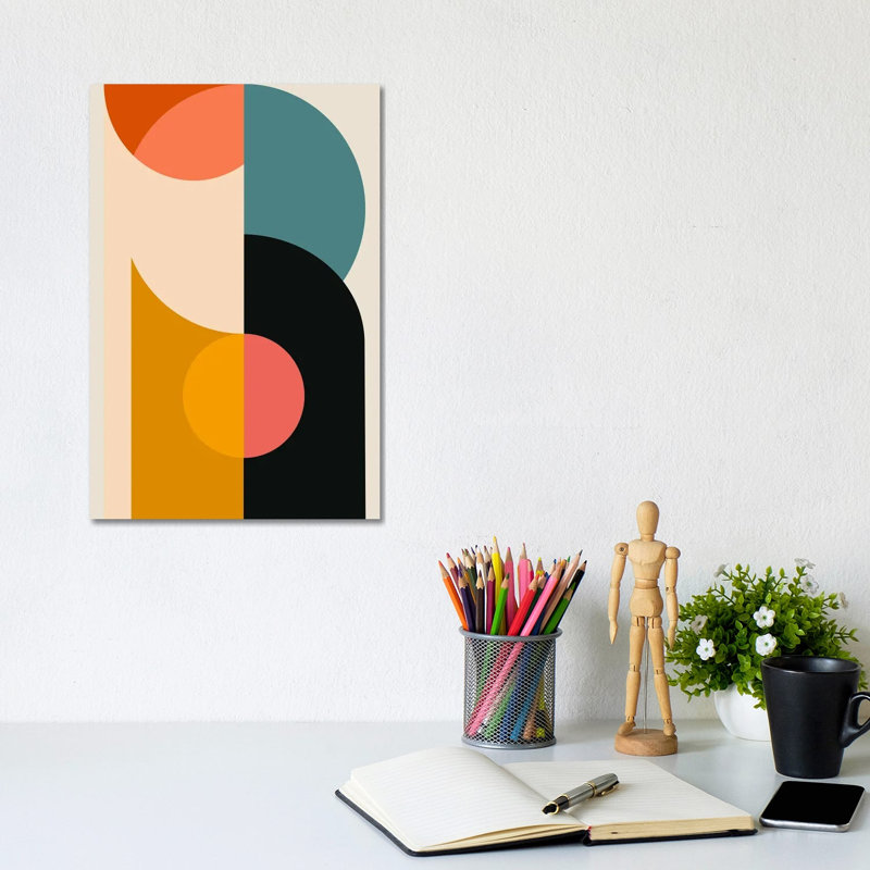 Minimaliste géométrique IV - reproduction d'art murale - toile tendue