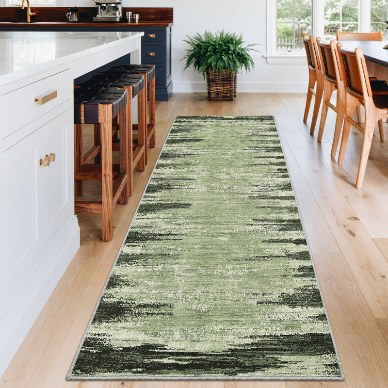 Abstract Machine Washable Rug with Rubber Backing for Living Room Modern Non-Slip Dining Room Rug Easy-Cleaning Floor Carpet for Bedroom Office