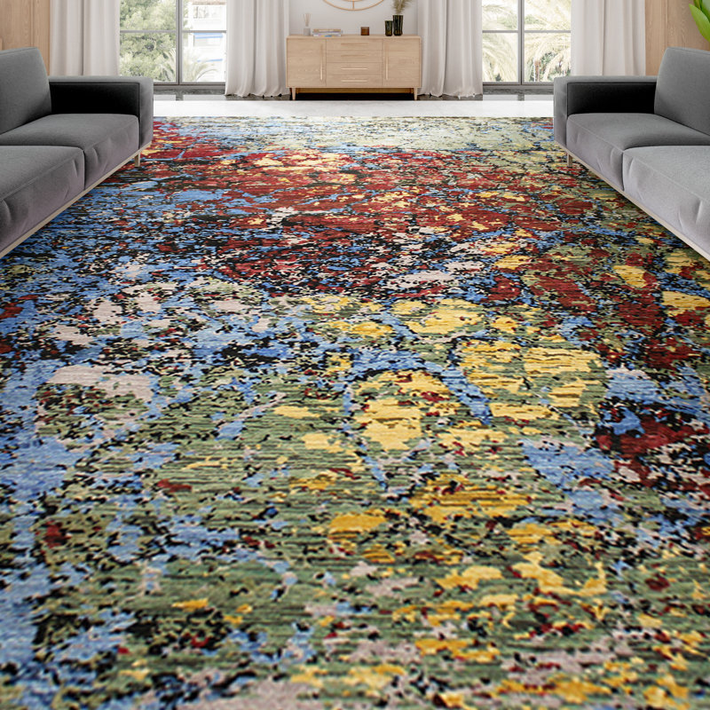 Abstract Area Rug, Rectangle 10' x 14'