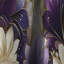 Motif damassé mauve et blanc art déco - Rideau damassé - Rideau occultant - 1 panneaux-107535109