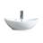 Modern Ceramic Oval Vessel Bathroom Sink with Overflow
