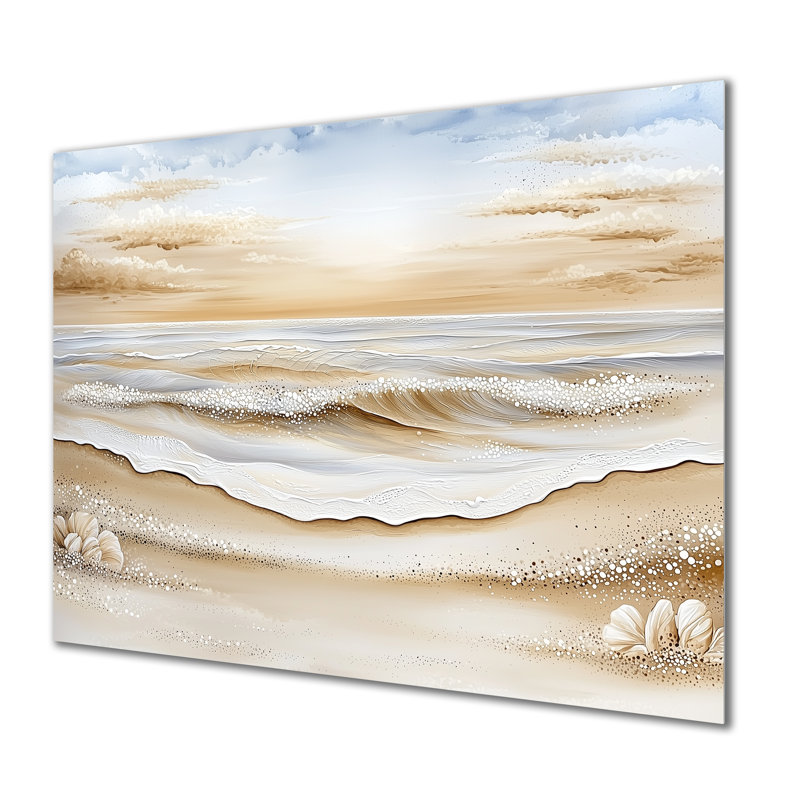 «Shifting Tides In Panama II», décor métallique de plage, impression métallique nautique, H 24 po x l 32 po x P 0,84 po