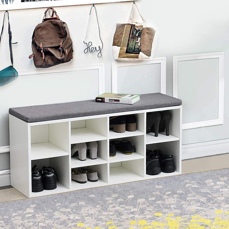10 Pair Shoe Storage Bench