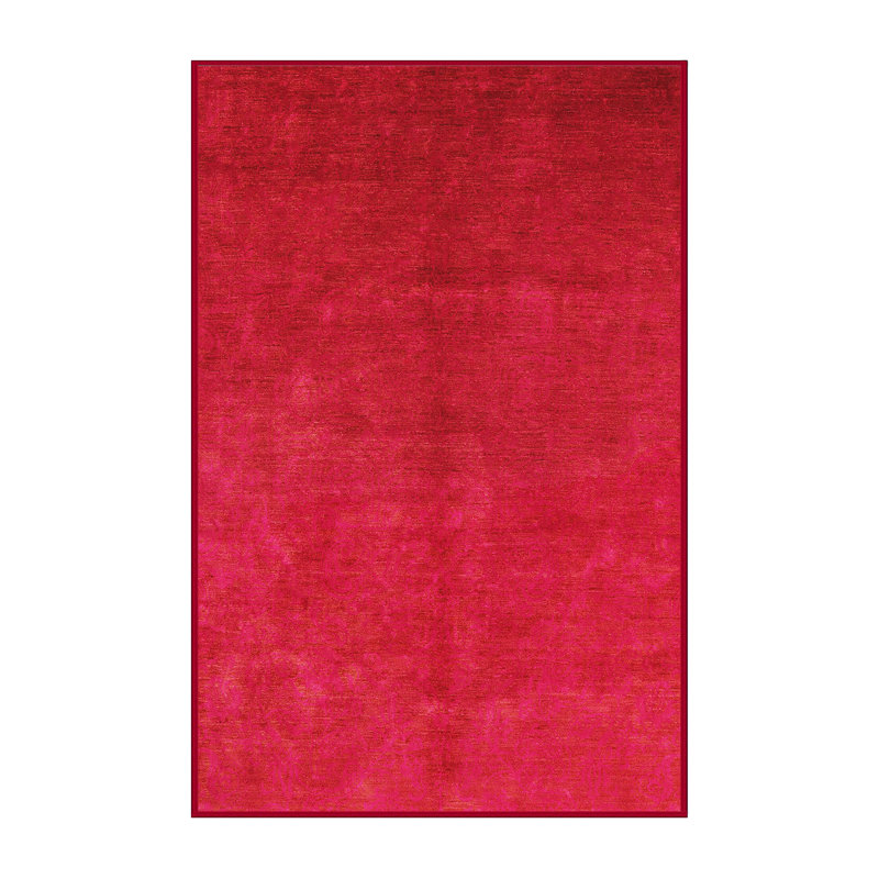 Tapis abstrait rouge, Rectangle 2 pi x 3 pi