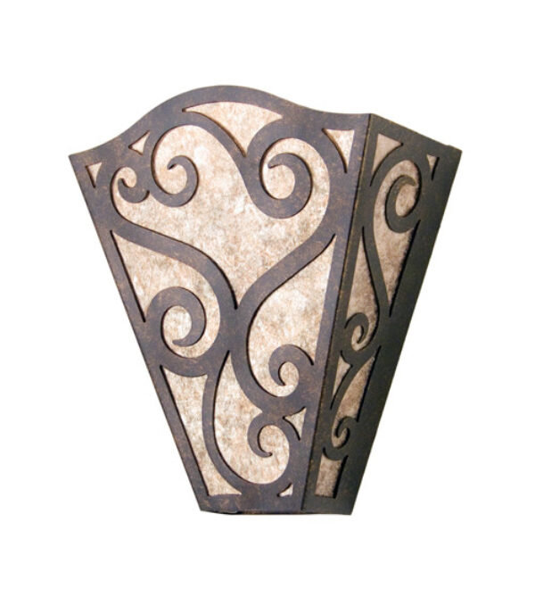 Applique murale encastrée 1 lumière Rena, Rouille cuivrée haut de gamme
