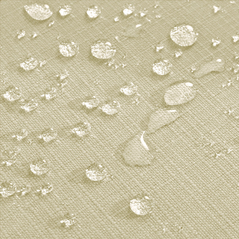 Ensemble de coussins de siège d'extérieur imperméables et profonds, 24 po x 24 po, Beige