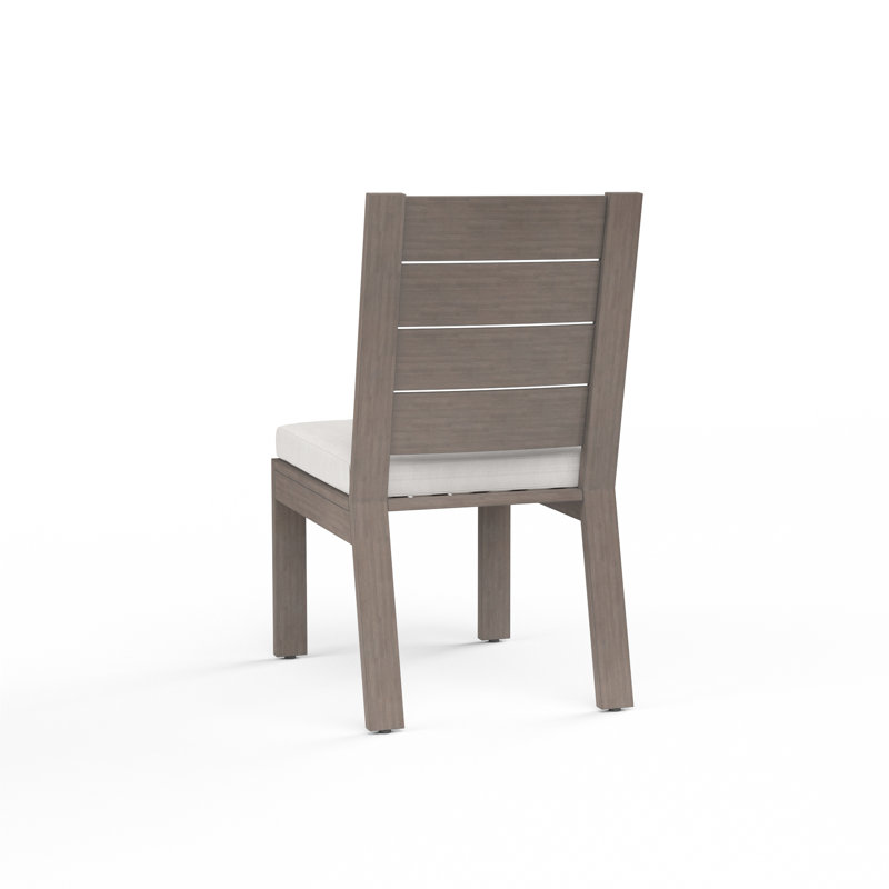 Laguna Outdoor Dining Side Chair, Canvas Flax Sunbrella® Canvas