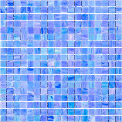 Skosh 0.6" x 0.6" Glass Grid Mosaic Wall & Floor Tile