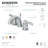 Kingston Brass NuvoFusion Two-Handle 3-Hole Deck Mount Widespread Bathroom Faucet with Retail Pop-Up Drain-11177465