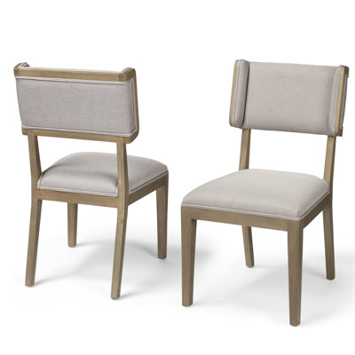Chaise d'appoint rembourrée en bois massif Maine