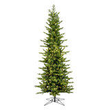 Moutauk Pine Artificial Christmas Pencil Tree with Dura-Lit® Led Warm White Mini Lights