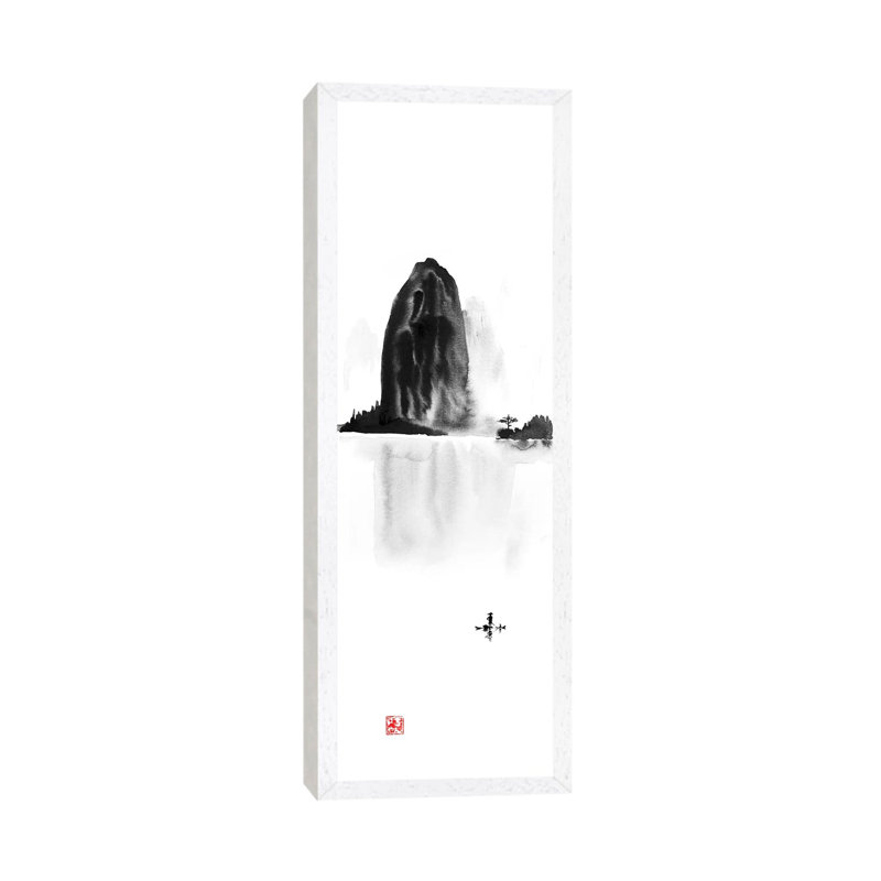 Ile by Péchane - Panoramic Print on Canvas, 152.4 cm H x 50.8 cm W, White Framed