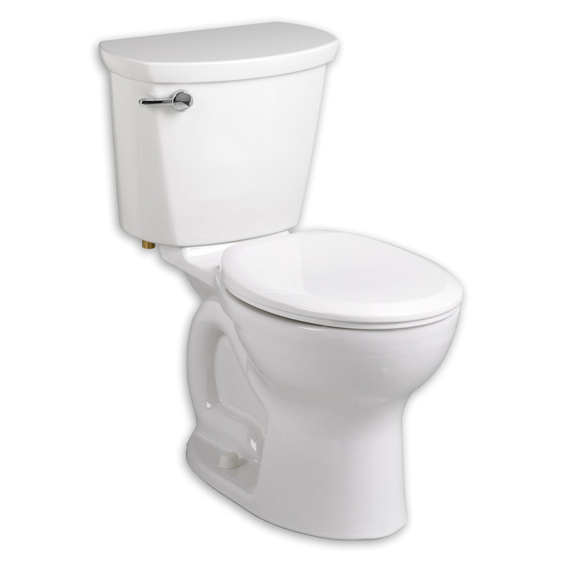 American Standard Cadet 1.6 Gallons GPF Round Comfort Height Floor Mounted Kit (Seat Not Included), Bone, Right