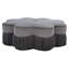 Tanith 99.06cm Wide Velvet Tufted Novelty Solid Colour Pouffe Ottoman-65911896