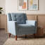 Fauteuil capitonné avec pieds en bois-1054946826