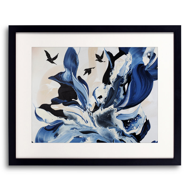 The Long Voyage Print by Novi Lim, Black Framed Paper, 25.2" H x 31.2" W