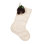 Hand Felted Wool Christmas Stocking - Pinecone on Cream