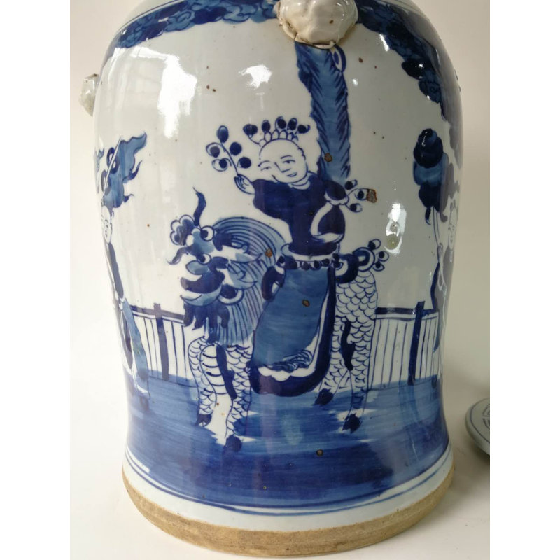 Handmade Porcelain China Ginger Jar