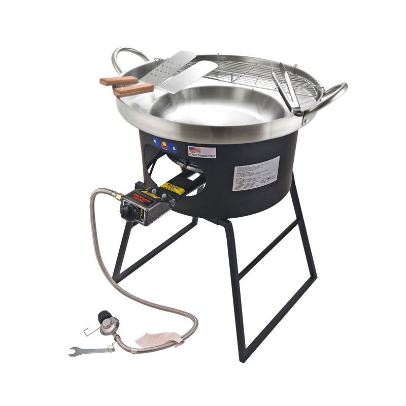ARC 23" Black and Stainless Steel Propane Burner Set