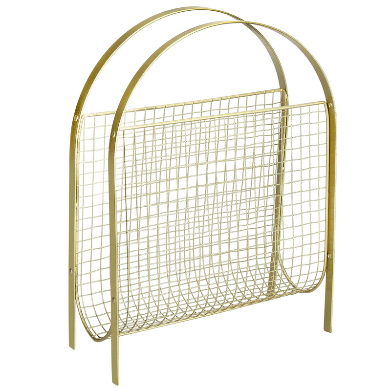 Cean Metal Free Standing Magazine Rack